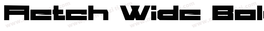 Fletch Wide BoldItalic字体转换